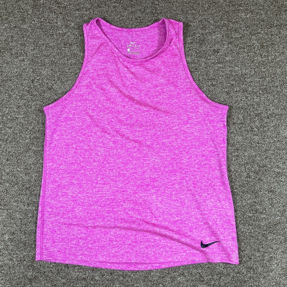 Nike Tank Top Women's S Heather Pink Active Gym Workout Halter Top Sleeveless
